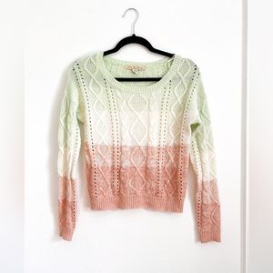 Pastel colored sweater